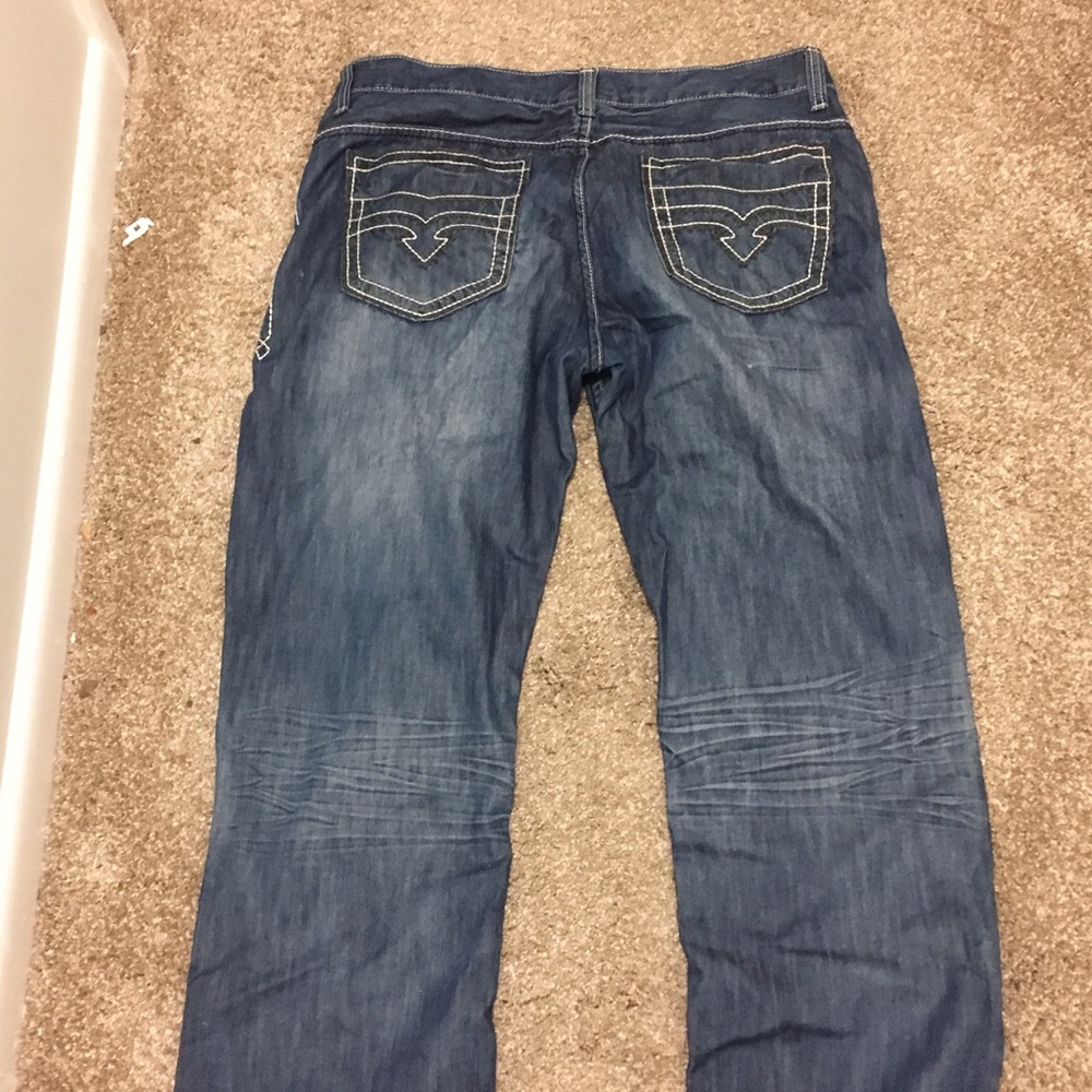 Helix 36x34 Distressed Straight Cut Jeans